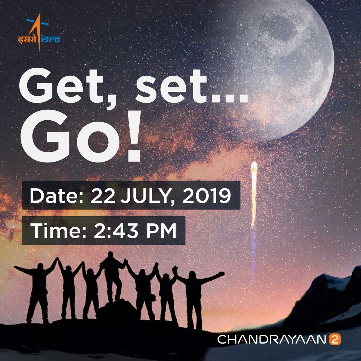 Chandrayaan 2 New Launch Date Fixed on Jully 22nd 2019