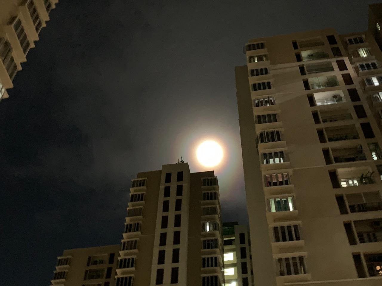 The Rainbow Around the Moon in Chennai Today September 13th 2019