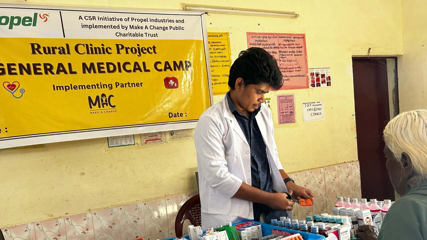 Propel With MAC Trust Hosted Rural Clinic Project At Kannampalayam