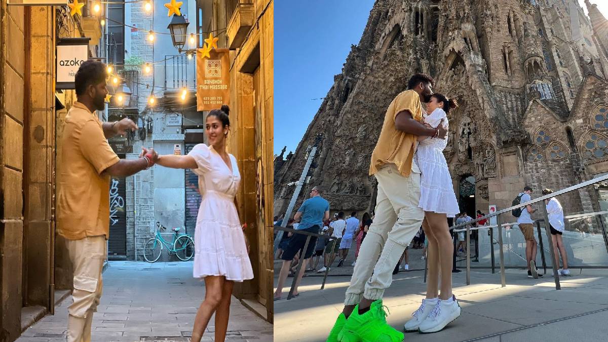 Vignesh Shivan and Nayanthara Barcelona Recent photos are going viral