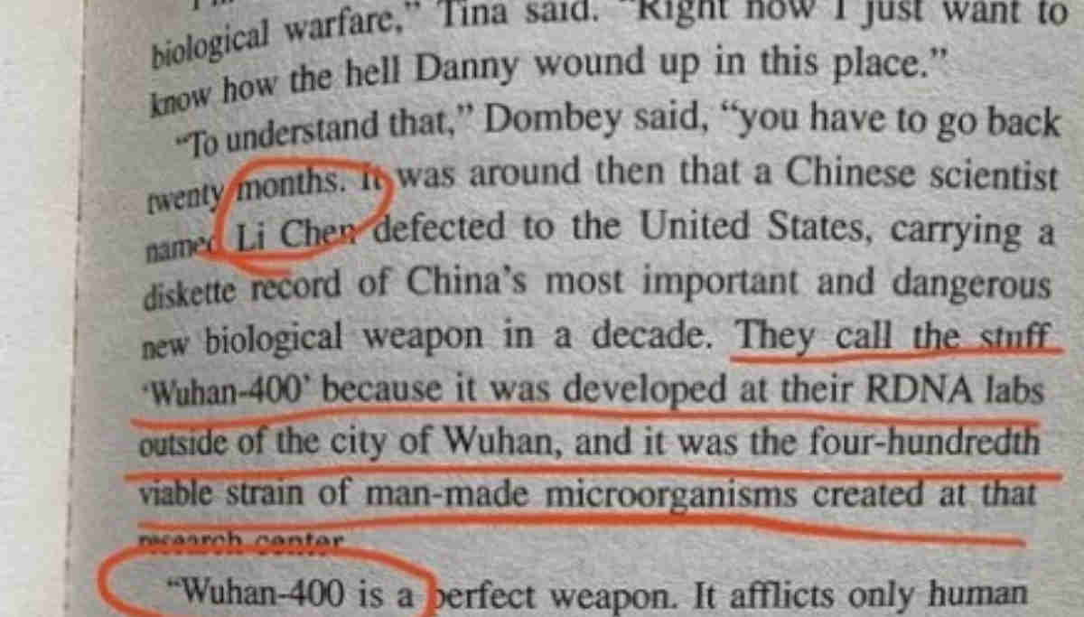 The Eyes of Darkness Novel Predicted Coronavirus Breakout and Named it Wuhan-400