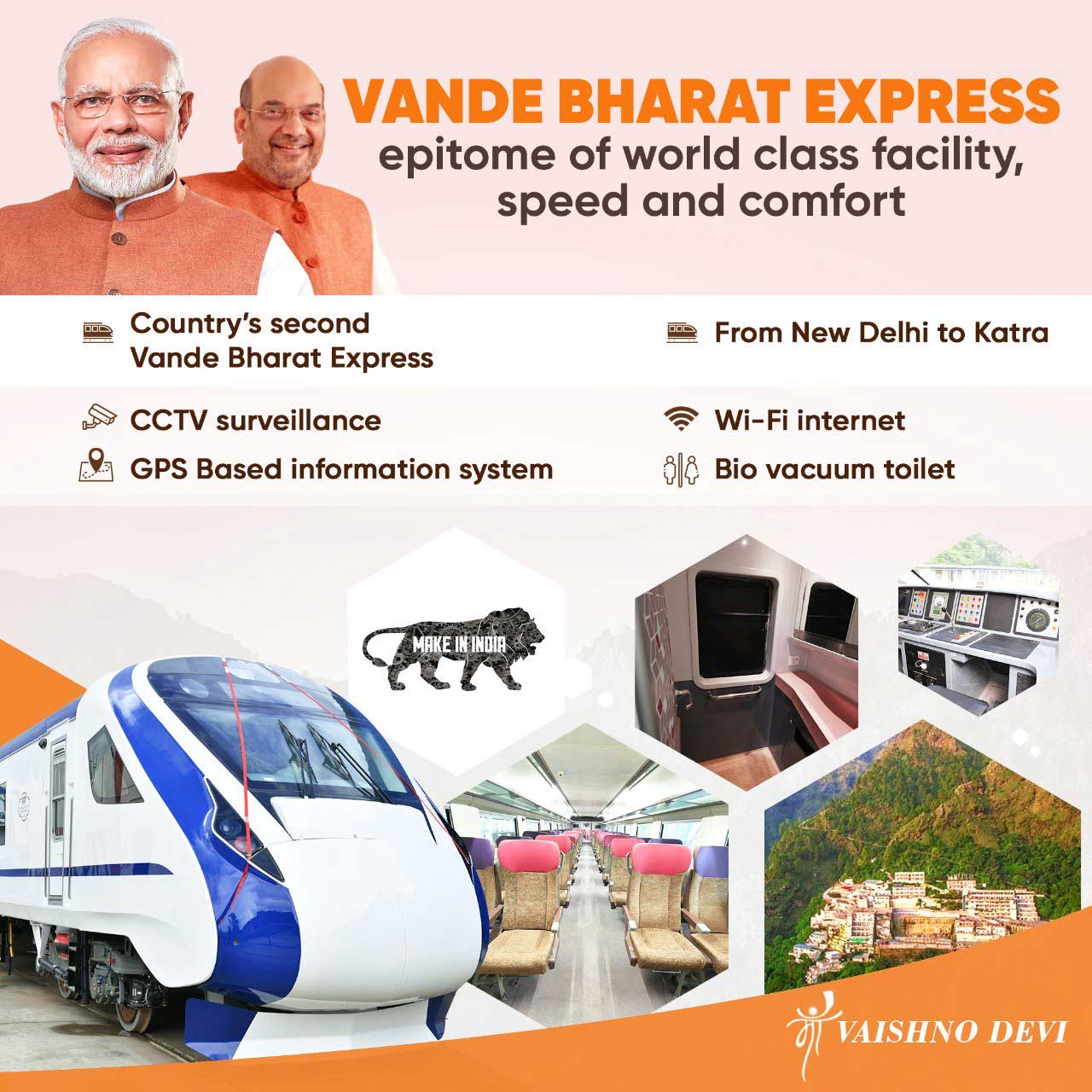 Vande Bharat Express realizes Gandhiji's vision of Swadeshi and fillips Narendra Modi's Make in India