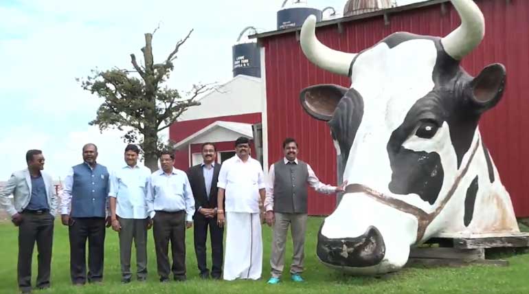 CM Edappadi Palaniswami and Minister Rajenthra Bhalaji in Buffalo City New York