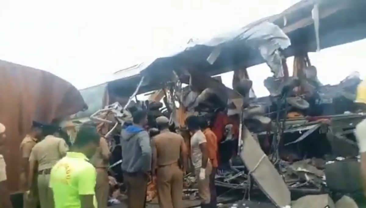 Tirupur Bus Accident: Death Toll Rises to 19 and Most of the Deceased are from Palakkad