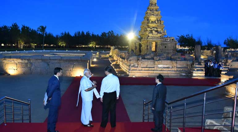 China President Xi Jinping and PM Modi held informal meetings in Mamallapuram