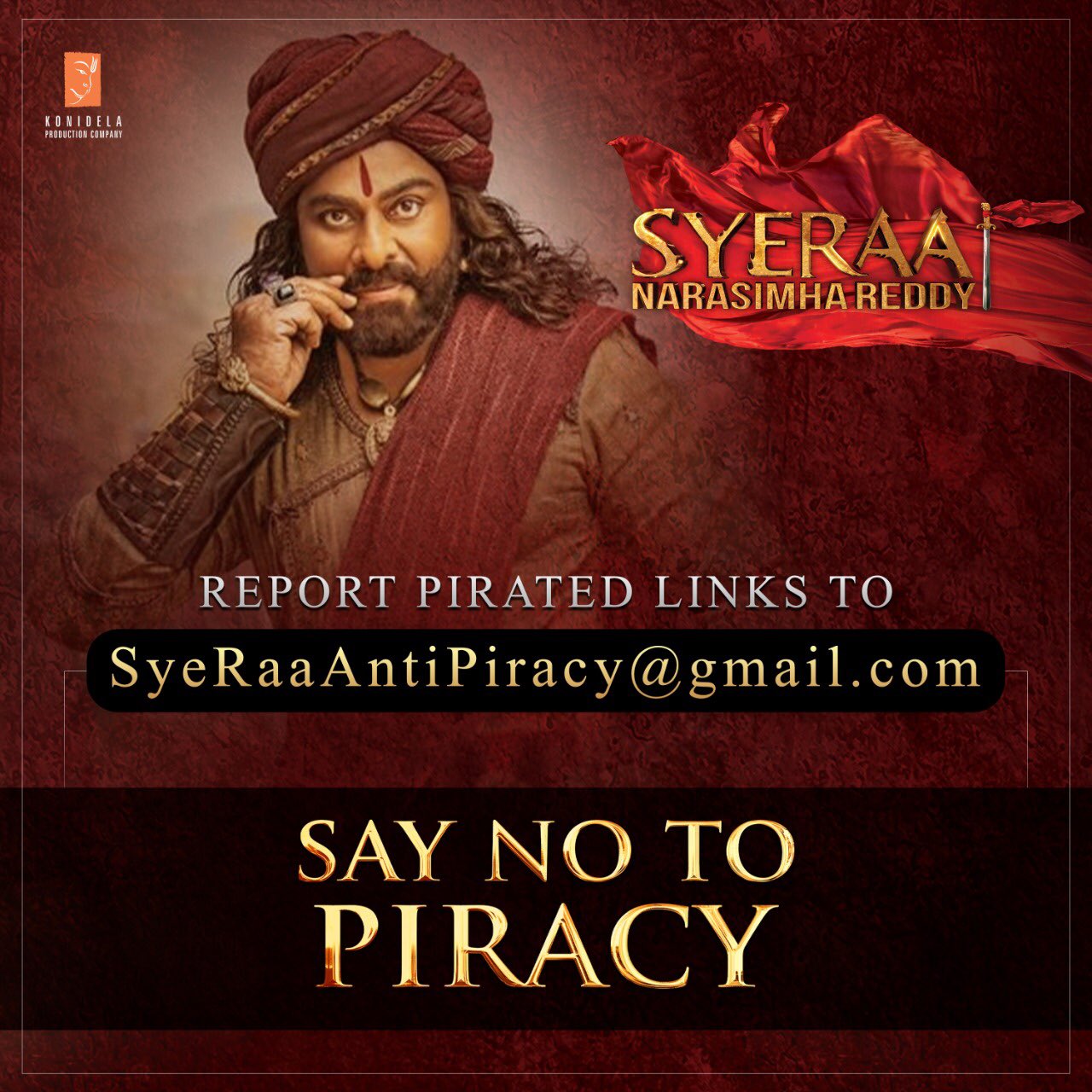 Sye Raa Narasimha Reddy: Report Tamilrockers Download Link to KonidelaPro Email id