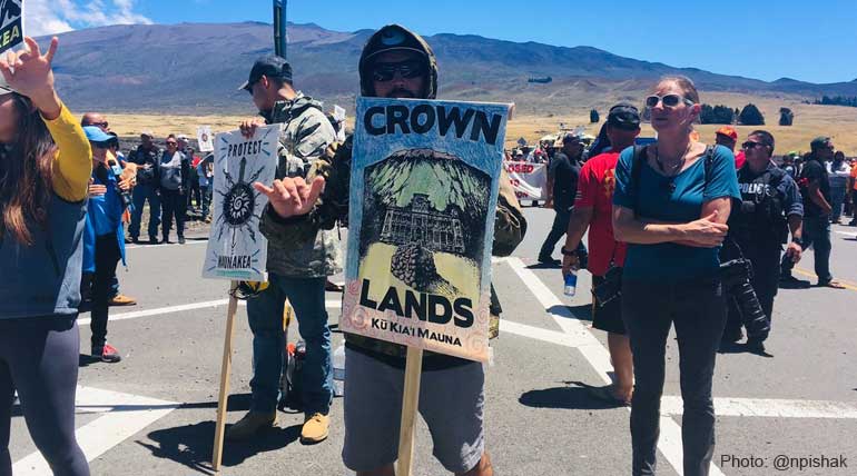 Mauna Kea Protest Against Telescope Native Hawaiians