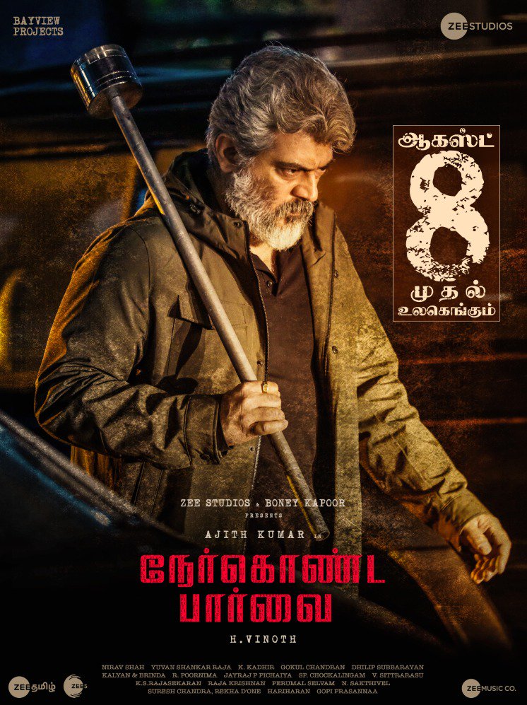 Nerkonda Paarvai Release Date 8th August 2019 - Twitter Update Today
