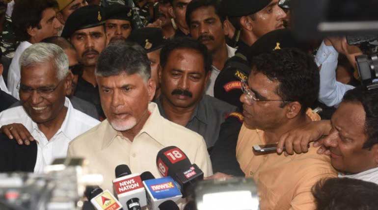 Chandrababu Naidu resigns and Jagmohan Reddy supersedes