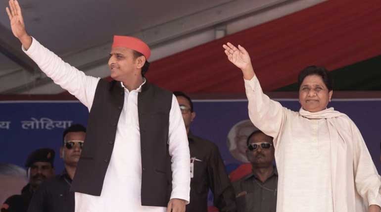 Akhilesh and Mayavati in voting campaign