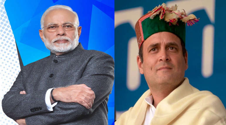 Narendra Modi and Rahul - Most active politician in social medias