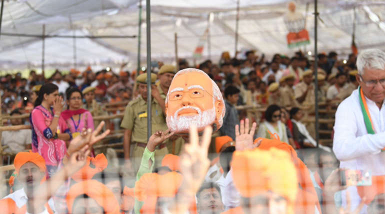 India Dirty Politics. Photo: Rajasthan BJP Rally