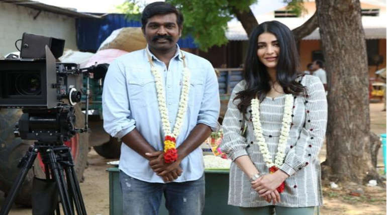 Vijay Sethupathi and Shruthi in Laabam