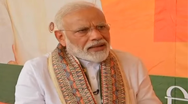 Modi during an Interview