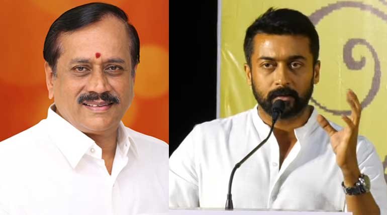 Suriya Criticized Heavily by BJP for his comments on New Education Policy