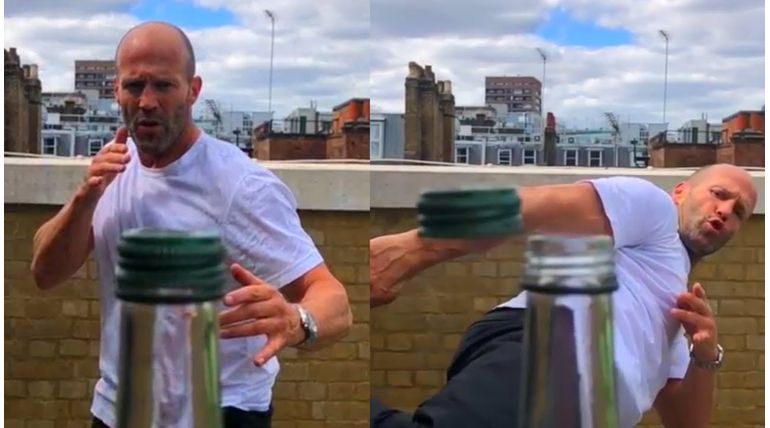 Jason Statham Bottle Cap Challenge