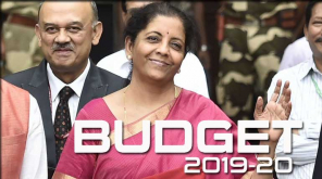 Budget 2019 India. Finance Minister Nirmala Sitharaman