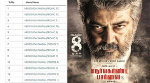 Total 13 Promos of NerKonda Paarvai ready to Hit TV and YouTube