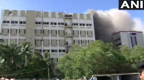 Mumbai MTNL Building Burning with People Trapped on Terrace, Image Source: ANI