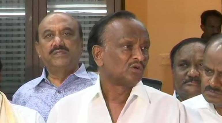 Rebel Congress MLA Nagaraj. Photo ANI