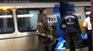 The person survived after being hit by BART train in Oakland. Photo: Vandy Meares and Joe Vazquez