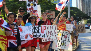 Mauna Kea Protest Against Telescope Native Hawaiians. Image @oha_hawaii