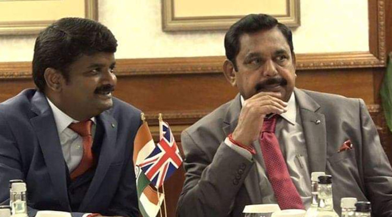 CM Edappadi Palaniswami and Health Minister Vijayabaskar in London