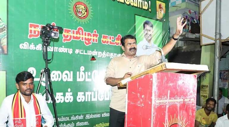 Seeman continues his controversies in the two by-elections