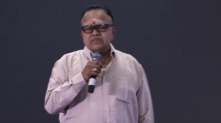 Actor Radha Ravi Filled Laughs with Social Message at Parithabangal Production Movie Function