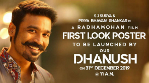 Dhanush releasing the First Look of SJ Suryah Starring Bommai