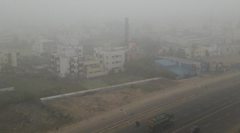 Unusual Heavy Fog in Chennai Flights Delayed