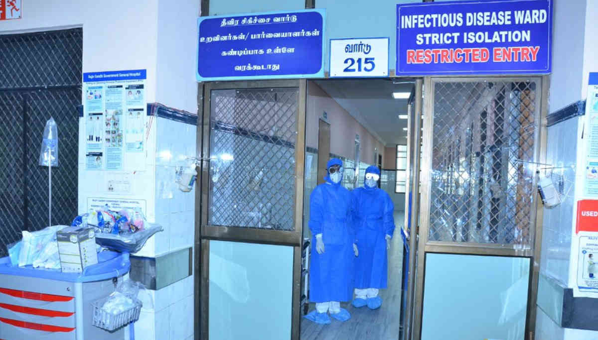 Coronavirus Isolation ward in an Hospital in Tamil Nadu