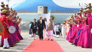Prime Minister Narendra Modi Received the US President Donald Trump