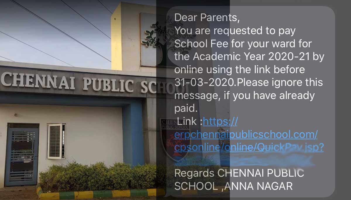 Schools at Chennai Forcing Parents to Pay Fees During Lockdown