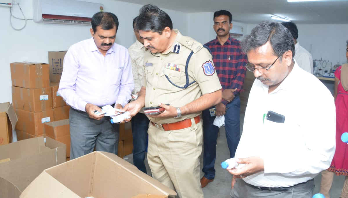 Hyderabad Police Busted Duplicate Hand Sanitizer Manufacturing Units