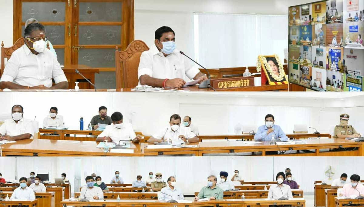 OVID19 Tamil Nadu: CM Edappadi Palaniswami District Collectors Meeting Coverage