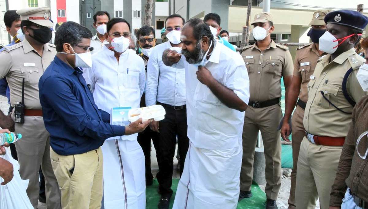 Minister Udhayakumar in Chennai Thiru Vi Ka Nagar