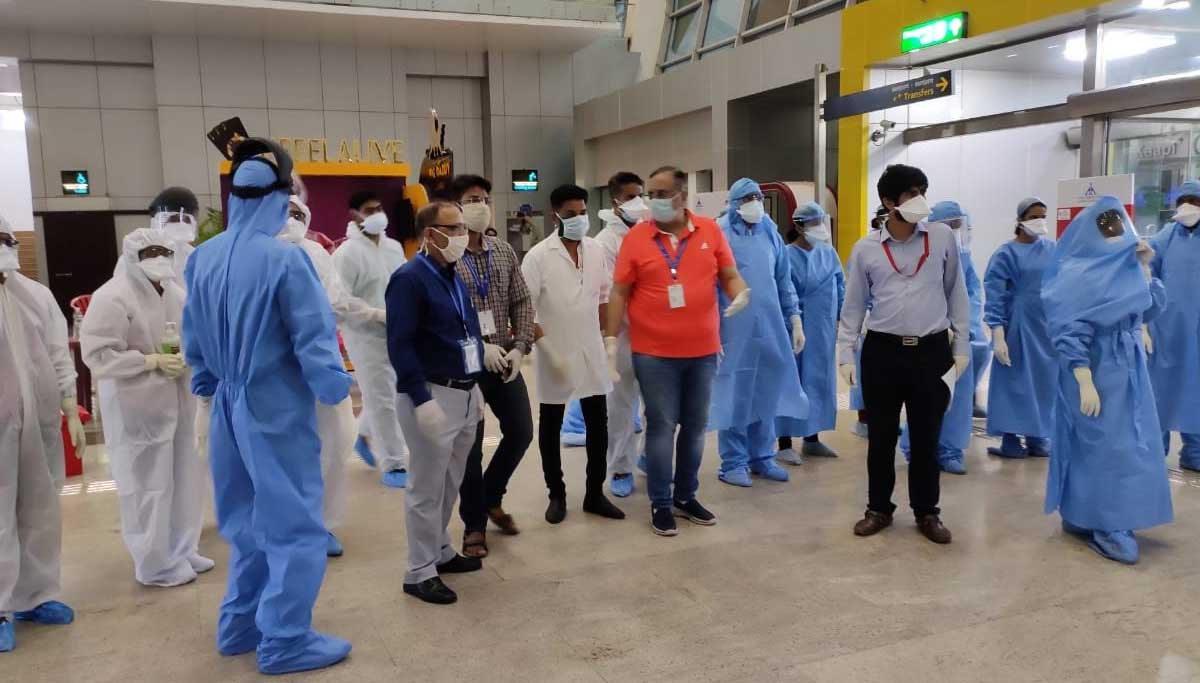 COVID 19 Vaccine creates controversy - NEET exams postponed. Photo: Goa Airport.