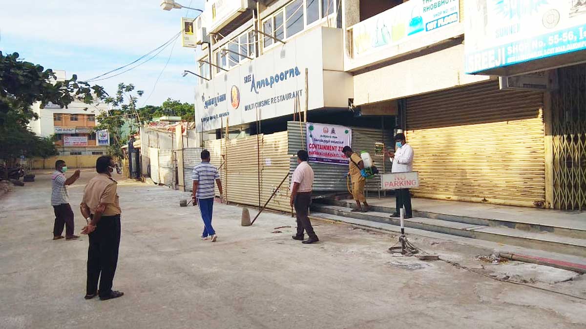 Coimbatore Anna Poorna became containment zone today