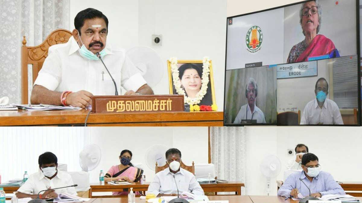 Tamil Nadu CM Edappadi Palaniswami Covid Meeting.