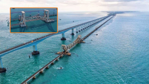 Pamban bridge as First Vertical lift bridge in India