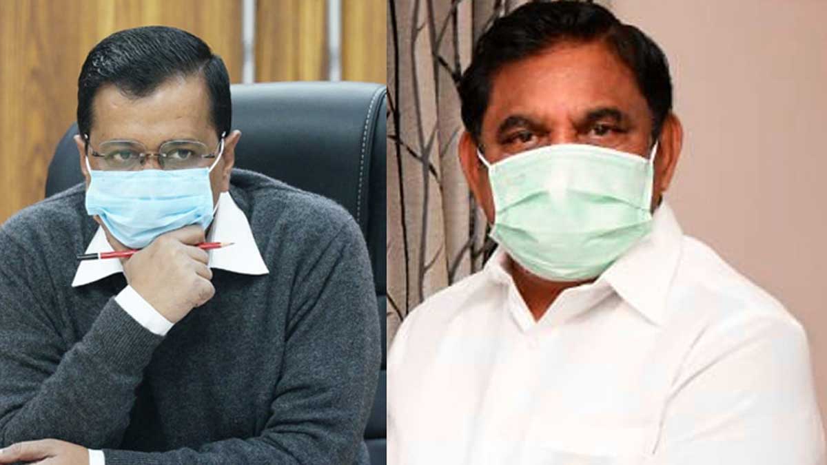 Delhi CM Arvind Kejriwal and TamilNadu CM Edappadi Palaniswamy