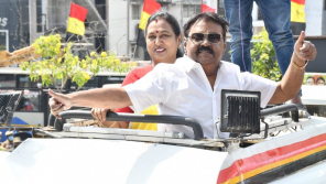 Vijayakanth campaigned in Gummidipoondi
