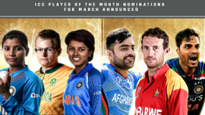 ICC announced the nominations for the month of March