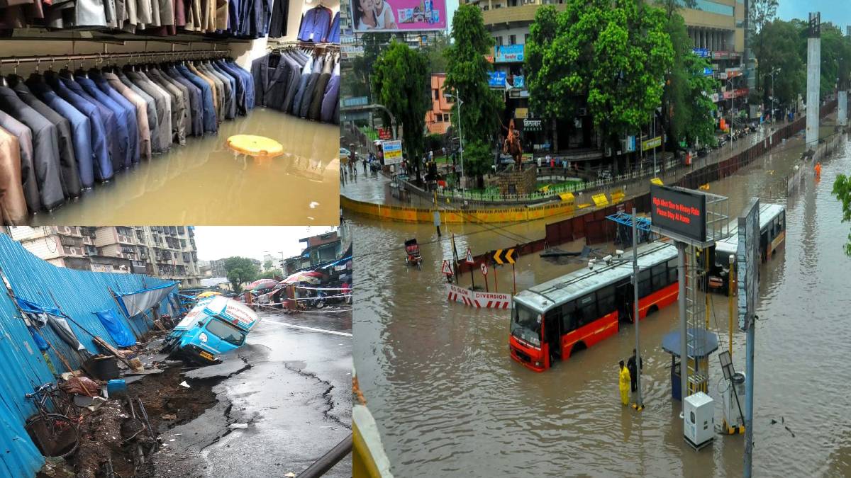 Rainfall and landslide in Mumbai