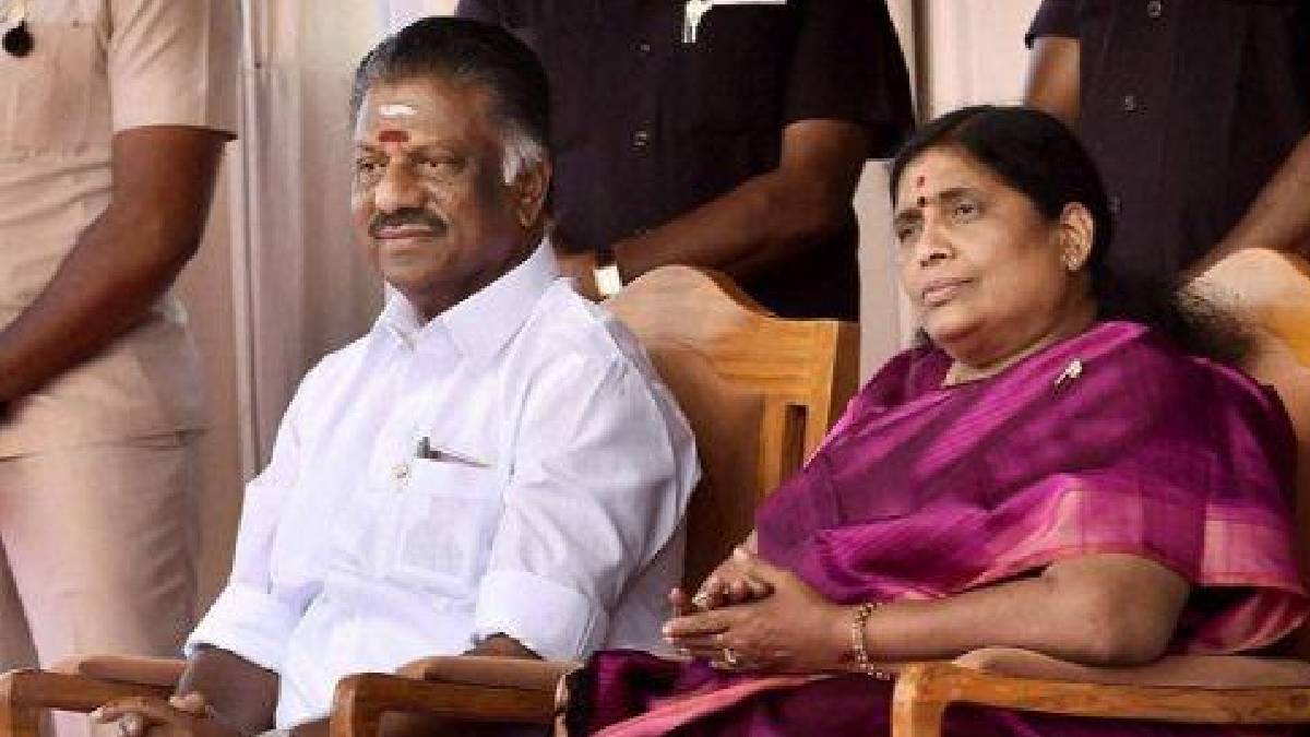  Panneerselvam With His Wife Vijayalakshmi