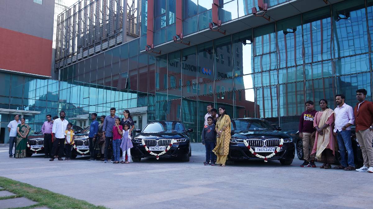 Chennai IT Company Presents BMW Car To Employees Worth 1 Crore