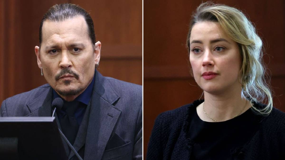 Johnny Depp And Amber Heard In Court