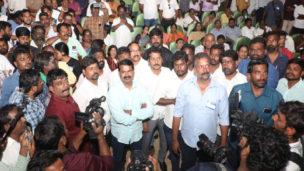  chief coordinator of the political party Naam Tamilar Katchi Seeman 