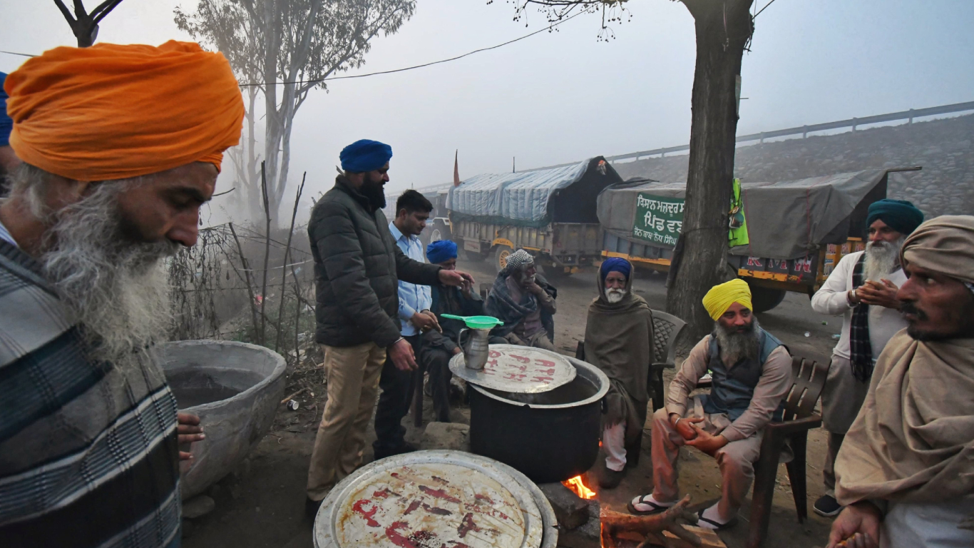 Farmers Protest Rally 2024. Image Credit: Tractor2twitr_P